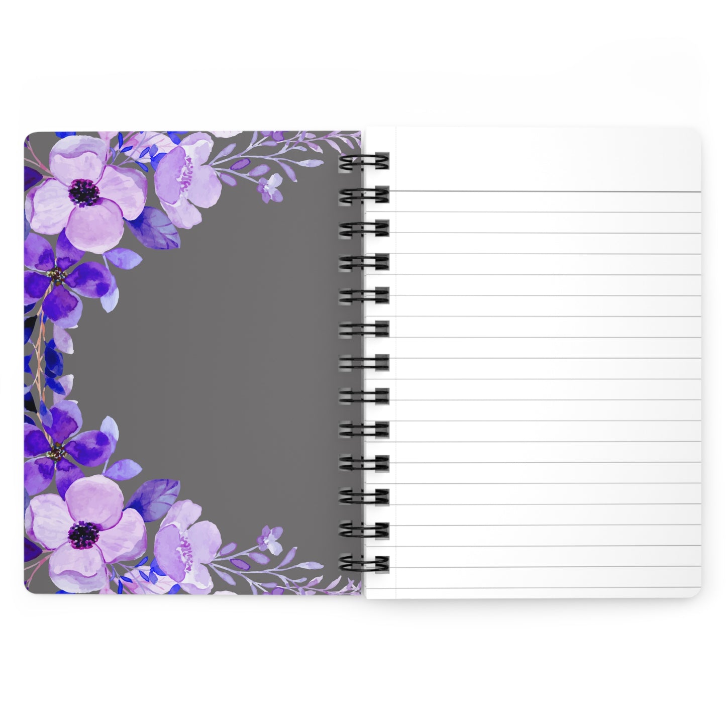 Lavender Vines Notebook, Flower Notebook, Flower Pattern Notebook, Pattern Notebook, College Notebook, School Notebook,  Spiral Bound Journal