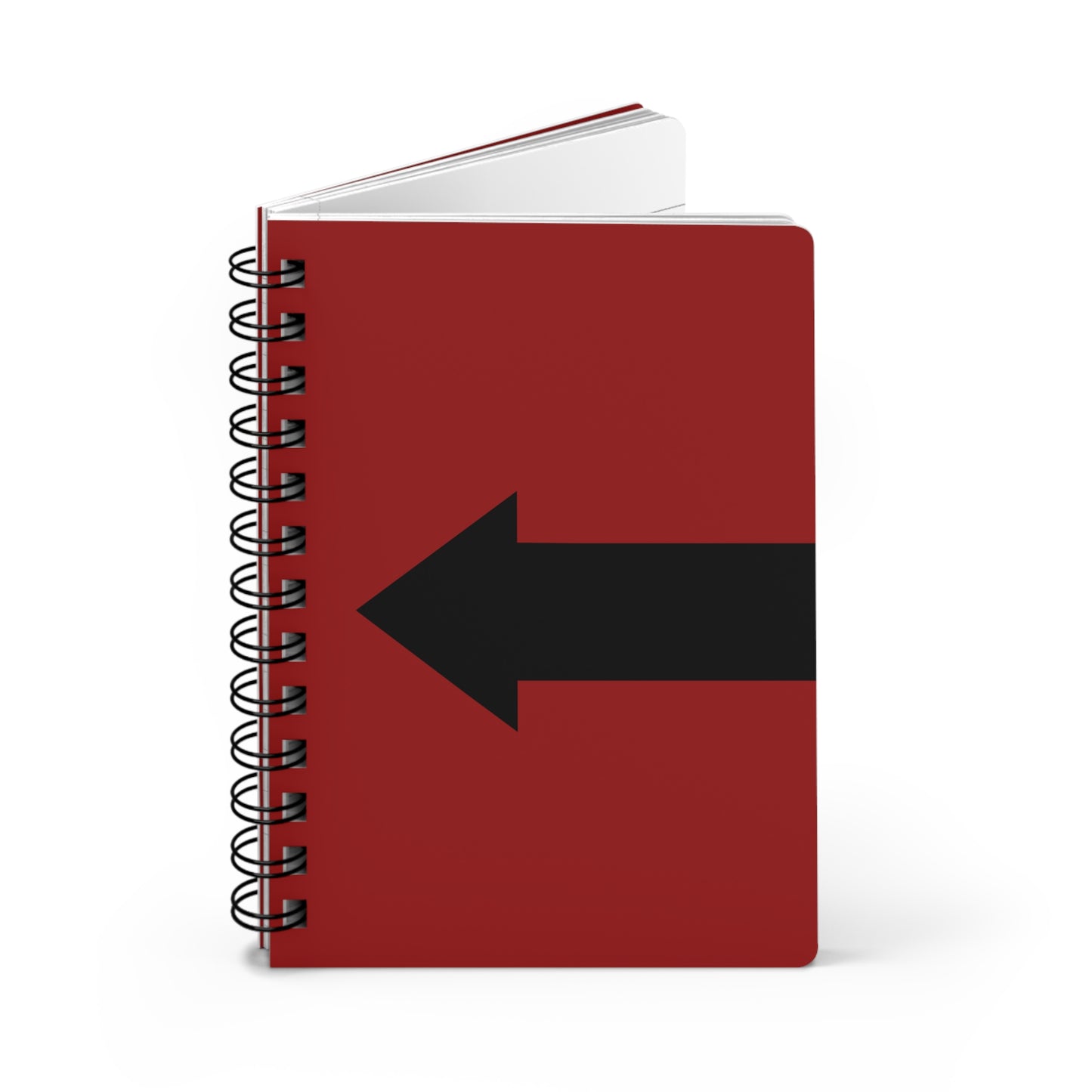 Arrow Notebook, Red Notebook, Designer Notebook, Pattern Notebook, Student Age Notebook, Maroon Notebook, College Student Notebook, Spiral Bound Journal