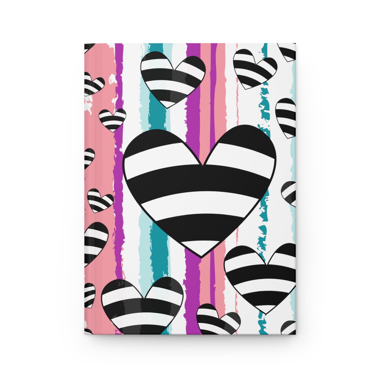 Ol' Hearts Hardcover Journal, Decorative Journal, Pattern Journal, Design Journal, Cute Journals, Personal Journal, Personal Diary,Hardcover Journal Matte